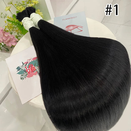 100% Real Human Vietnamese Hair Extensions no Weft Honey Blond Hair Bulks Virgin Hair Straight Weaving Hair for Braiding
