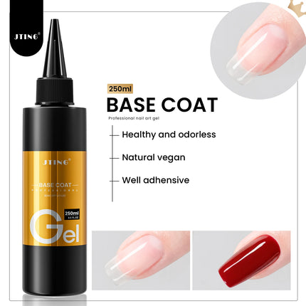 Jting 1pc 250g Top Coat Professional Nail Art Top Coat Long-lasting Anti-Stain Functional Gel Polish