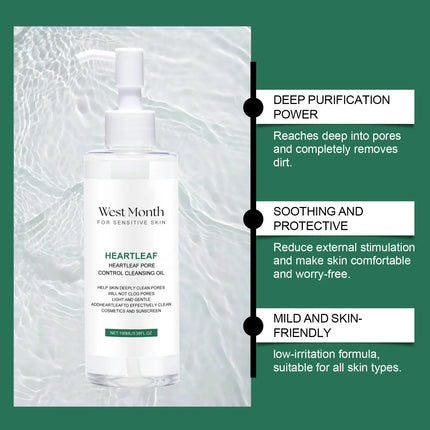 Makeup Removal Oil Purifying Pores Shrinking Deeply Cleansing Soothing Skin Remove Blackheads Moisturizing Facial Cleanser Oil