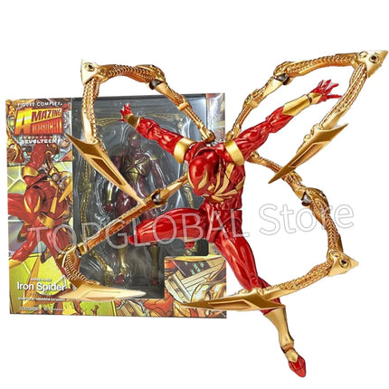 2026 Kaiyodo Iron Spiderman Action Figure Amazing Yamaguchi Spiderman Anime Figurine Pvc Statue Model Decora Toy Collection Gift