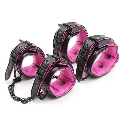 SM Sex Handcuffs Ankle Cuffs  Bdsm Collar Adult Toys  Bdsm Bondage Set Exotic Accessories Sex Toys Adult Games