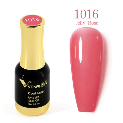 VENALISA 12ml Fabulous Pink Nails Crystal Lacquer CANNI Nail Art Glitter Pearl Diamonds Soak off Platinum UV LED Gel Nail Polish