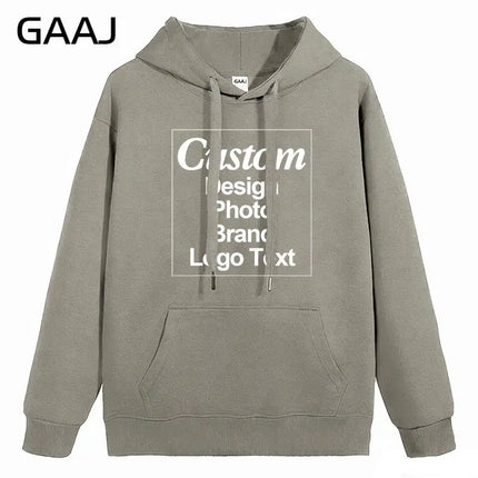 High Quality Custom Hoodie Cotton Sweatshirt Print Embroidery Brand Logo Text Photo Design Men Women Famliy Team Clothing 300g