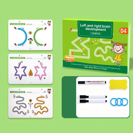 Montessori Math Toys Drawing Tablet Pen Control Hand Training Math Match Game Book Learning Educational Toys For Children Kids