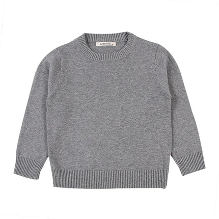 2025 Autumn Winter Baby Boys Girls Sweater Solid Color Thicken Children Knitted Clothes Kid Pullover Jumper Top Toddler Sweaters