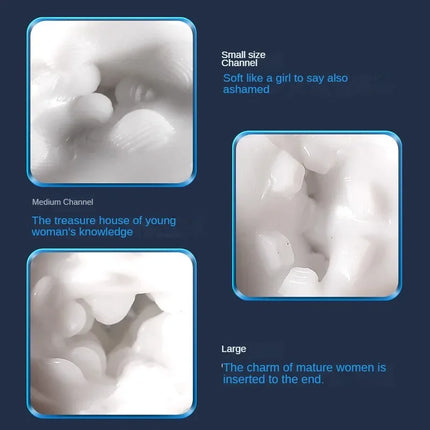 3 Hole Design Male Masturbator Cup Soft Pussy Sex Toys Adult Endurance Exercise Sex Products Vacuum Pocket Cup for Men