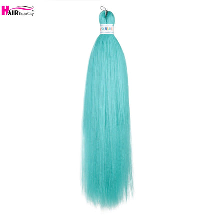 Easy Braids 26Inch Synthetic Jumbo Braids Hair Extensions Ombre Colorful Braiding Hair Pre Stretched Hair Expo City