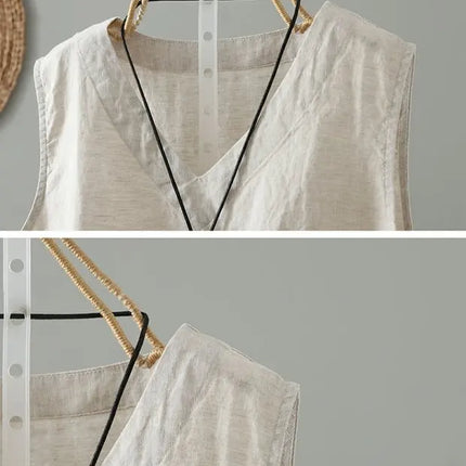 Retro Han Hanma Svel Strap Vest Women's Inner Summer Overhead Base irt  Casual Versatile Slimming Top