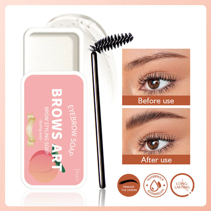 4-color eyebrow styling wax, styling gel, waterproof, natural, long-lasting, transparent eyebrow soap, eyebrow styling cream