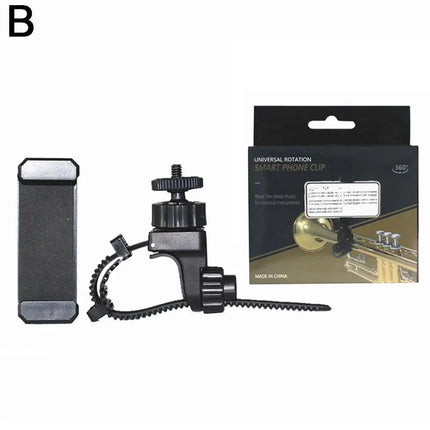 Musical Instrument Phone Stand With Mobile Phone Holder Trumpet Reading Live Accessories Rotate The Cord Tools 360 Degrees