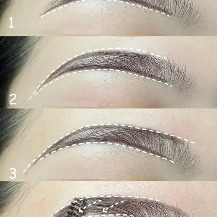 Natural Eyebrow Enhancer Dye Gel Tint Set Waterproof Long Lasting Quick Dry Dyeing Brow Tattoo Tinted Cream Brow Makeup Cosmetic