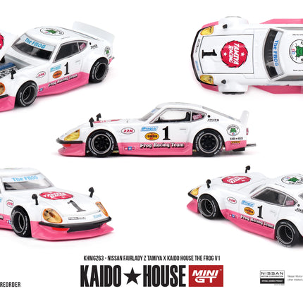 Kaido House + MINIGT Nissan Skyline GT-R (R34) Kaido Star Racing V1 Volkswagen T1 KAIDO WORKS V1 Alloy Car Model
