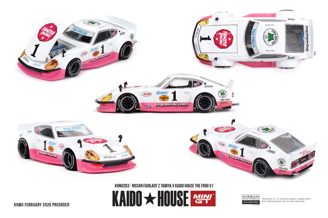 Kaido House + MINIGT Nissan Skyline GT-R (R34) Kaido Star Racing V1 Volkswagen T1 KAIDO WORKS V1 Alloy Car Model