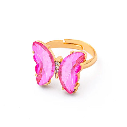 Nidin Lucky Butterfly Jewelry Sets For Women Wedding Jewelry 12 Colors  Zircon Earrings Bracelets Rings Pendant Necklace Gift