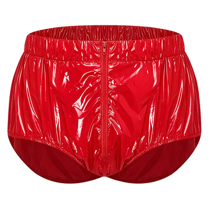 Swimwear Mens Waterproof Diaper Cover Underwear Front Zipper Briefs Swimwear Swimming Trunks Adaptive Special Needs Panties