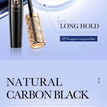 5D Waterproof Mascara Lengthens Eyelashes Extension Black Silk Fiber Mascara Female Makeup Cosmetic Waterproof Mascara
