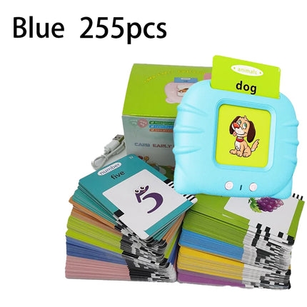 Talking Flash Cards Early Educational Toys Baby Boys Girls Preschool Learning Reading Machine Interactive Gifts