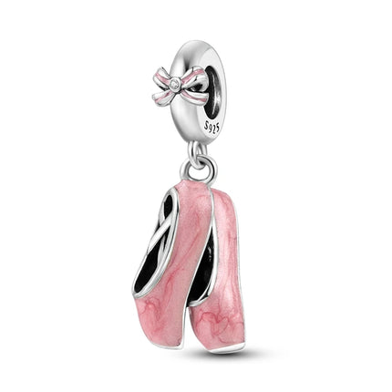 925 Sterling Silver Pink Series Charms Bow Tie Girl Cake Princess Beads Pendant Fit Original Bracelet DIY Jewelry Gift For Woman