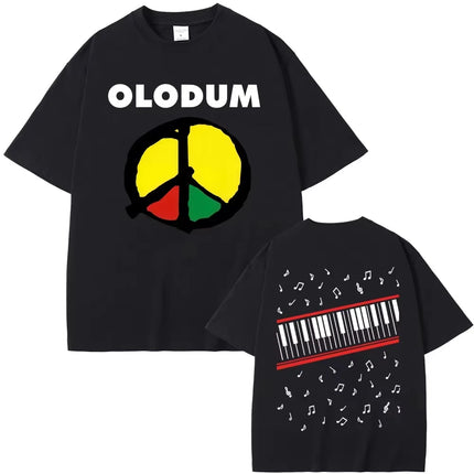 Piano Keyboard Music Notes T-shirt for Men Women Pianist Musician Graphic Tee Casual Cotton Short Sleeve Tops