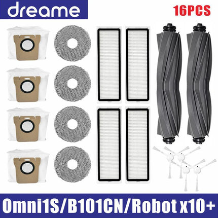 Dreame L10s Ultra / S10 Pro Accessories Mijia Omni 1S B101CN Robot X10+ Robot Vacuum Main Side Brush Filter Mop parts