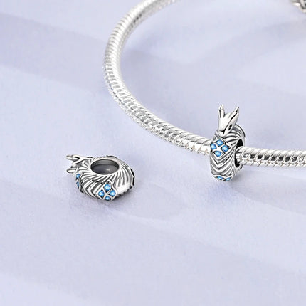 925 Sterling Silver Charms Beads Cute Fire Dragon Shaped Chameleon Charms Fit Original Pendants Bracelet DIY Women Jewelry Gift