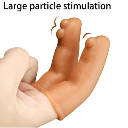 Finger Sleeve Liquid Silicone Sex Toys for Adult Nipple G-spot Clitoris Stimulator Vagina Masturbator Orgasm Flirting Products