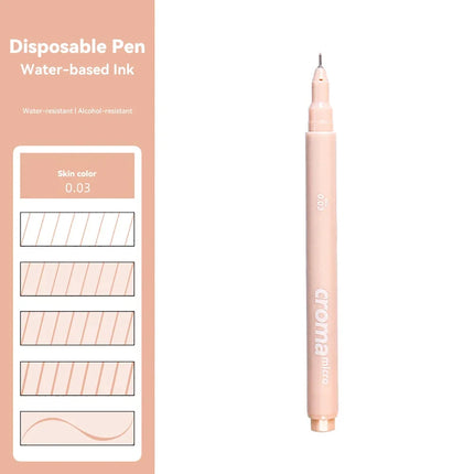 Micron Liner Fineliner Pen 0.05 0.03 0.1 0.5 Brush Tip Black Brown Fineliner Sketching Manga Drawing Pen Color Sketch Stationery