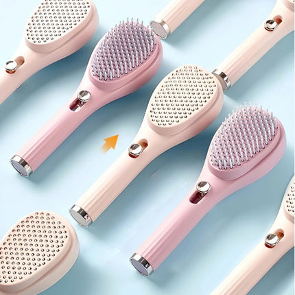 Portable Telescopic Comb White Pink Scalp Massage Brush Self-Cleaning Hair Comb Women Salon Styling Tool Compact Magic Comb