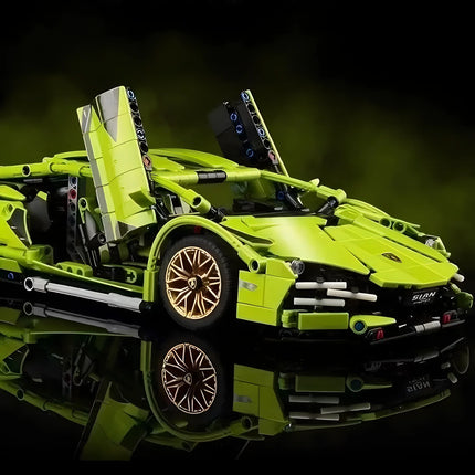 Technical Racing Sport Car Model Building Blocks technic adults 1:14 DIY Supercar Brick Puzzle Toys Kid Adult Gift（1314+granule）
