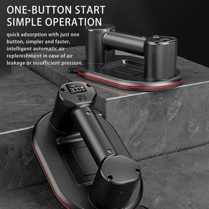 Intelligent Display Industrial Grade Electric Vacuum Suction Cup 300KG Load Heavy Duty Granite Tile Glass Lifter