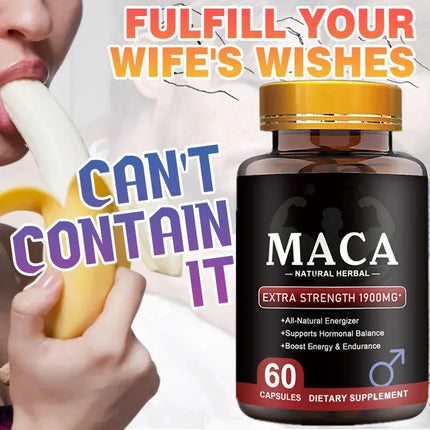 Original Maca Capsules Ashwagandha Tablet Pen-is Enlargement Energy Supplement Increase Size, Erection Pills for Men