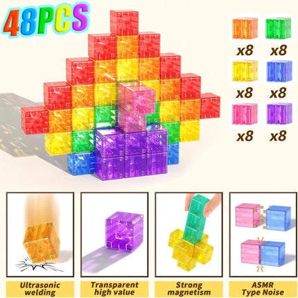 Magnetic Cube Blocks / Cubes Magnétiques
