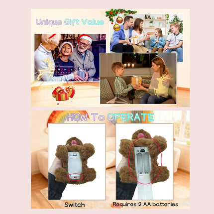 New Electric Realistic Plush Simulation Smart Dog Children Toy Can Walking And Call Electric Plush Robot Pet Dogs For Boys Girls