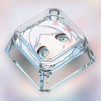 Animation Frieren: Beyond Journey's End Personalized Keycap Single PC Art Transparent Mechanical Keyboard Keycap Gift