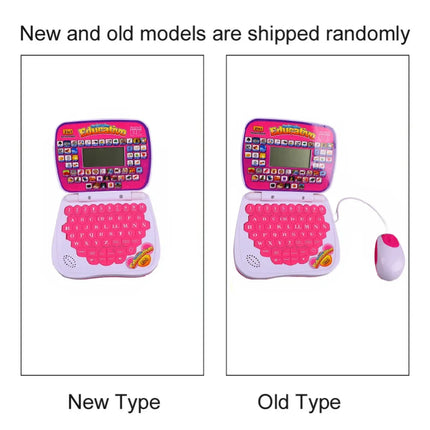 ZK30 Kids Learning Machine English Spanish Music Function Interactive Educational Laptop for Children Pink