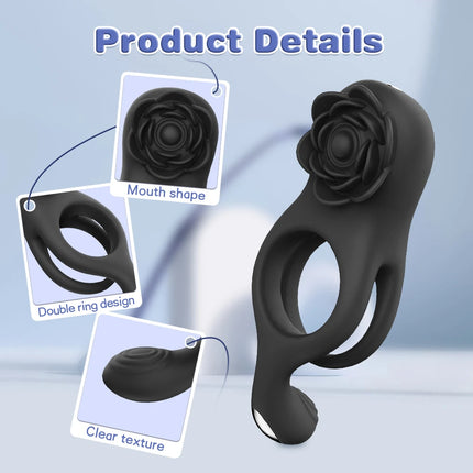 Penis Ring for Men Couple Semen Cock Ring Penis Ejaculation Delayed Vibrating Cock Ring Sex Erotic Toys For Male Ring For Adult