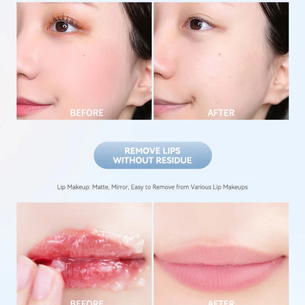 Skin-Friendly Moisturizing Makeup Remover Cream, Powerful Makeup Remover and Skin Moisturizer. Two-Step Makeup Removal, Natural