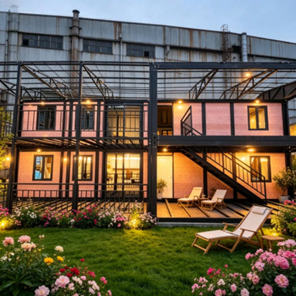 Customized Wholesale Cheap Comercial Building Light Steel Structure Expandable Prefabricated Container House For Sale