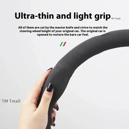 For Volkswagen Passat Golf 5 GTI Beetle Tiguan Touareg Polo T-ROC T-Cross Magotan Jeeta Car Suede Anti-Slip Steering Wheel Cover