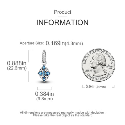 Orstarry Charm Silver 925 Beads Blue Series Fit Bracelet Charms DIY Original Fashion Pendants For Women Jewelry Trendy Gifts