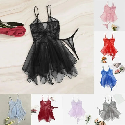 Sexy Lingerie For Fine Women Women'S Lace Fluoroscopy Beauty Tulle Elegant  Reverie Sexy Lingerie Fantasy Tulle Intimate Set New