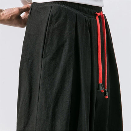 FGKKS New Oversize Men Loose Harem Pants Autumn Chinese Overweight Sweatpants Cotton Quality Casual Brand Trousers Male