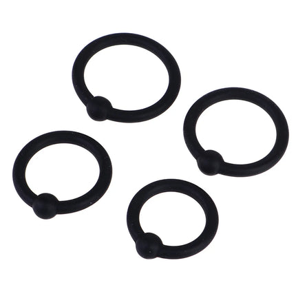 [YH][Y]4Pcs Silicone Cock Ring Erection Ring Male Delay Ejaculation Penis Ring Sex Toy