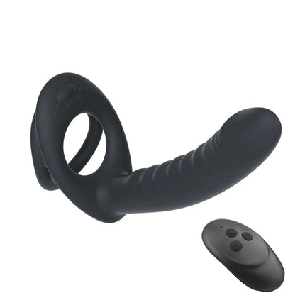 Double Double Plug-In Binding Anal Private Vibrator Dildo Vibrating Anal Plug G-Point Vibrator Female Intimate Adult Sex Toy