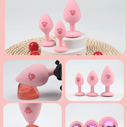 3 Sizes Anal Plug Butt Women Men Silicone Round Shaped Erotic Penetration Anal Bullet Gay anal Masturbator Sex Toy for Adults 18