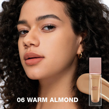 O.TWO.O 2pcs Foundation Face Powder Waterproof 24H Stay Coverage Soft Focus Correct Powder Conceal Long-lasting Face Makeup