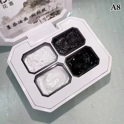 4 Colors Nude Painting Gel Drawing Gel Palette French Nail Polish UV Gel Nail Salon Holographic Manicure Nail Art Tool