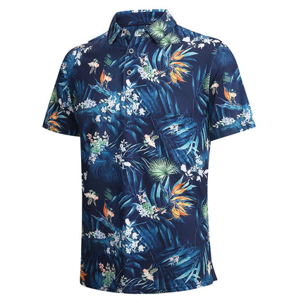 Hawaii Men's Polo Shirt 3d Animal Print Short Sleeve Golf T-Shirt Fashion High Quality Men Clothing Street Designer Polo T-Shirt