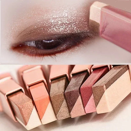 Double Color Eyeshadow Stick Gradient Shimmer Cream Pen Eye Makeup Cosmetic Eyeshadow Stick Korean Makeup
