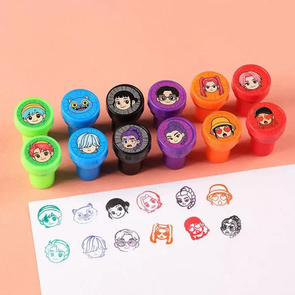 K Pop Birthday Party Decoration Tableware Set - Napkin Tablecloth Banner Paper Plates Slap Bracelets Stamps Baby Shower Supplies